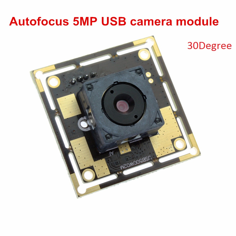 ELP 5mp Autofocus Cmos Sensor OV 5640 Mini Usb Board Camera Module for telescope endoscope,microscope with 30 degree lens